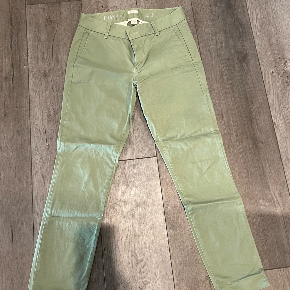J.Crew Stretch Light Green Pants